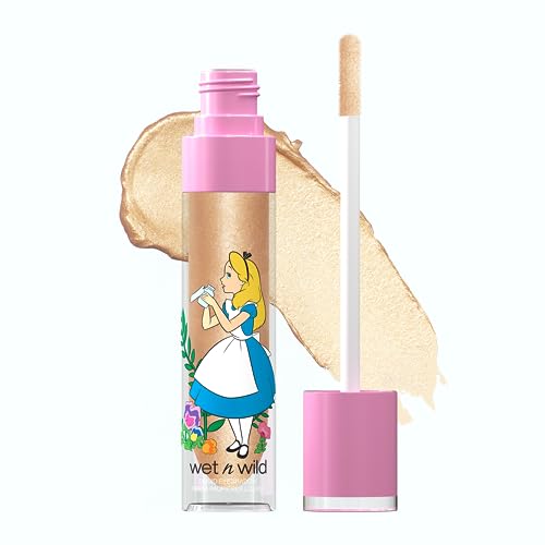 Wet n Wild Alice im Wunderland Flüssiger Lidschatten, Reichhaltig Pigmentierter Flüssiger Lidschatten mit Mehrdimensionalen Perlen, Trocknet Schnell für Intensiven Schimmer, I'm Not Myself Farbton von Wet n Wild