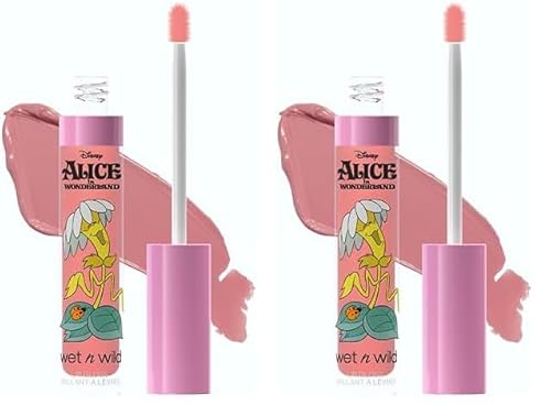 Wet n Wild Alice im Wunderland Lip Gloss, Hochglänzend und Leicht Getönt für das Ultimative Spiegel-Finish, Angereichert mit Vitamin E, Sonnenblumensamen und Arganöl, Wildblumenfarbton (Packung mit 2) Wet n Wild Alice im Wunderland Lip Gloss, Hochglänzend und Leicht Getönt für das Ultimative Spiegel-Finish, Angereichert mit Vitamin E, Sonnenblumensamen und Arganöl, Wildblumenfarbton (Packung mit 2) von Wet n Wild