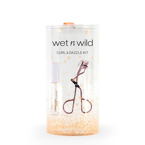 Wet n Wild Curl and Dazzle Kit, Transparente Mascara und Wimpernzange, Feuchtigkeitsspendende Formel mit Vitamin E und Sojaprotein, Natürlicher und Pflegender Effekt, Geschenkset für Beauty-Fans von Wet n Wild