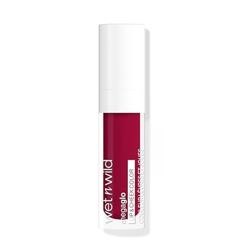 Wet n Wild Mega Glo Lip & Cheek Color, Lippen- und Wangenfarbe mit Zartmattem Finish, Leichte und Aufbaubare Formel für eine Natürlich Wirkende Röte, Berry Truth von Wet n Wild