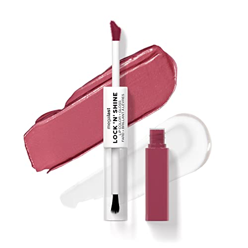 Wet 'n' Wild Megalast Lock n' Shine, Dual-Ended Lip Color and Clear Gloss, Vitamin E and Jojoba Oil Enriched Formula, Pinky Promise Shade von Wet n Wild