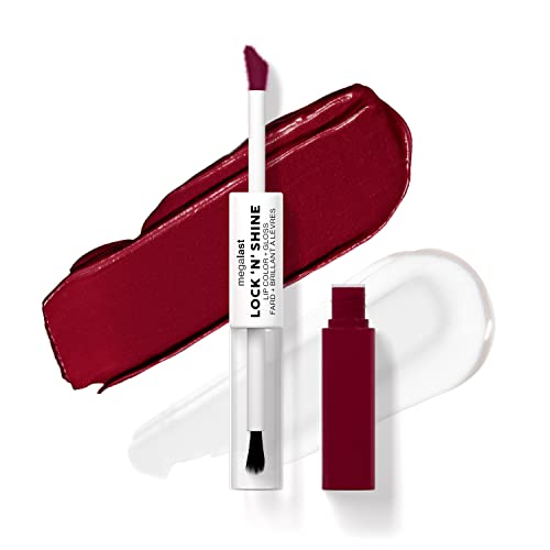 Wet n Wild Megalast Lock n' Shine, Dual-Ended Lip Color and Clear Gloss, Vitamin E and Jojoba Oil Enriched Formula, Sizzling Siren Shade von Wet n Wild