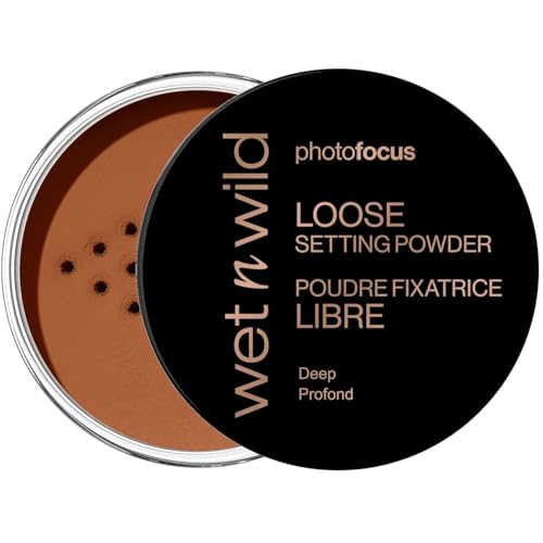 Wet n Wild Photo Focus Loose Baking Setting Powder, Highlighter Makeup, Medium-Deep to Deep Skin Tones, Deep von Wet n Wild