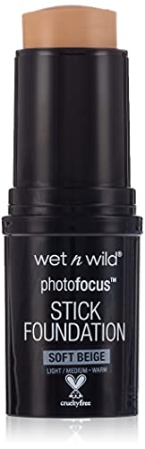 Wet n Wild - Photo Focus Stick Foundation - deckende und langanhaltende Foundation - mit cremiger Textur, feuchtigkeitsspendend, verdeckt Unreinheiten - makellose Haut für Selfies - Vegan - Soft Beige Wet n Wild - Photo Focus Stick Foundation - deckende und langanhaltende Foundation - mit cremiger Textur, feuchtigkeitsspendend, verdeckt Unreinheiten - makellose Haut für Selfies - Vegan - Soft Beige von Wet n Wild