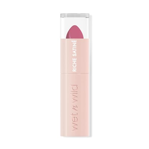 Wet n Wild Rich Satin Lip Color, Langanhaltender Lippenstift mit Satin-Finish, Feuchtigkeitsspendender, nicht austrocknender Formel und Pigmentierung mit samtweicher Textur, One in a Milli-Melon von Wet n Wild