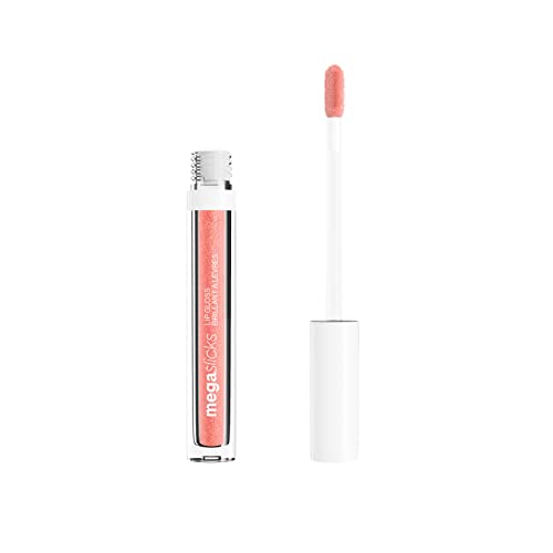 Wet 'n' Wild, Mega Slicks Lip Gloss, Extra Glänzender Lippenstift mit Heller und Strahlender Textur für Weiche, Volle, Gesunde Lippen, Formel mit Hyaluronsäure und Veganem Kollagen, Cherish von Wet n Wild