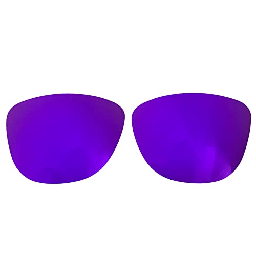 Wetnenss Ersatzgläser für Oakley Frogskins OO9013 | Frogskins Asian Fit (AF) OO9245 Polarisiert Dicke 1.5mm Salzprävention Ölfest (Dunkelrot) (Violett) von Wetnenss