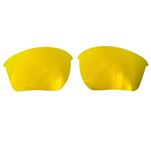 Ersatzgläser für Oakley Half Jacket 2.0 XL Polarisiert Dicke 1.5mm Salzprävention Ölfest (Gold) von Wetnenss