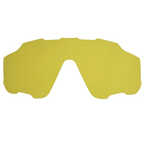 Ersatzgläser für Oakley Jawbreaker Dicke 1.7mm Salzprävention Ölfest (Gelb, Nicht Polarisiert) - von Wetnenss
