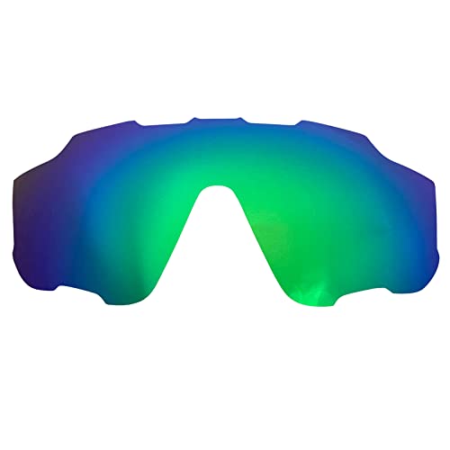 Wetnenss Ersatzgläser für Oakley Jawbreaker Polarisiert Dicke 1.5mm Salzprävention Ölfest (grün) von Wetnenss