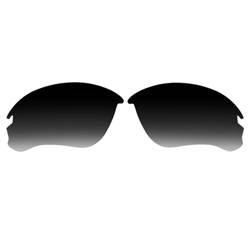 Replacement Lenses for Oakley Flak Draft OO9364 Sunglass/1.5mm polarized/easy to install (Grey Gradient) von Wetnenss