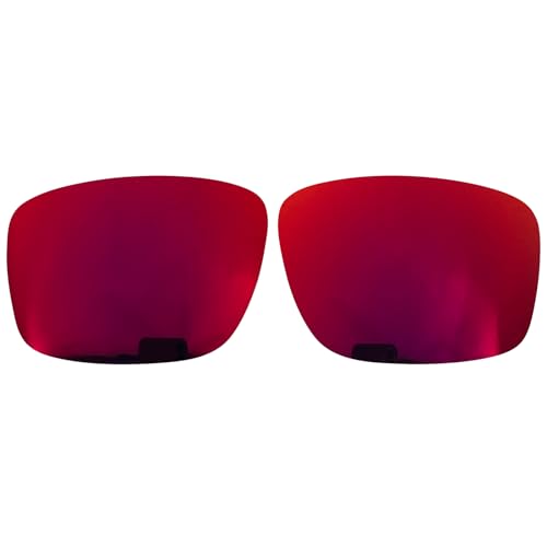 Wetnenss Replacement Lenses for Mainlink XL OO9264-61mm Sunglasses/1.5mm polarized/easy to install (dark red) von Wetnenss