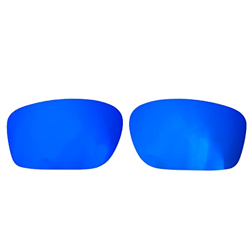 Wetnenss Ersatzgläser für Oakley Chainlink Polarisiert Dicke 1.5mm Salzprävention Ölfest (Dunkelrot) (dunkelblau) von Wetnenss