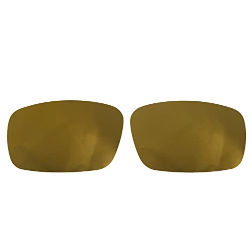 Wetnenss Ersatzgläser für Oakley Crankshaft OO9239 Polarisiert Dicke 1.5mm Salzprävention Ölfest (K gold) von Wetnenss
