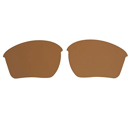 Wetnenss Ersatzgläser für Oakley Half Jacket 2.0 XL Polarisiert Dicke 1.5mm Salzprävention Ölfest (Dunkelrot) (braun) von Wetnenss