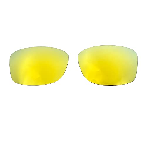 Wetnenss Ersatzgläser für Oakley Jupiter Squared OO9135/Jupiter Carbon OO9220 Polarisiert Dicke 1.5mm Salzprävention Ölfest (Dunkelrot) (Gold) von Wetnenss