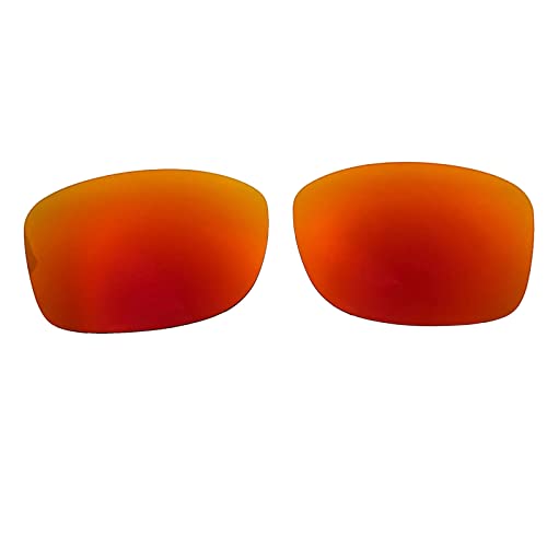 Wetnenss Ersatzgläser für Oakley Jupiter Squared OO9135/Jupiter Carbon OO9220 Polarisiert Dicke 1.5mm Salzprävention Ölfest (Dunkelrot) (rot) von Wetnenss