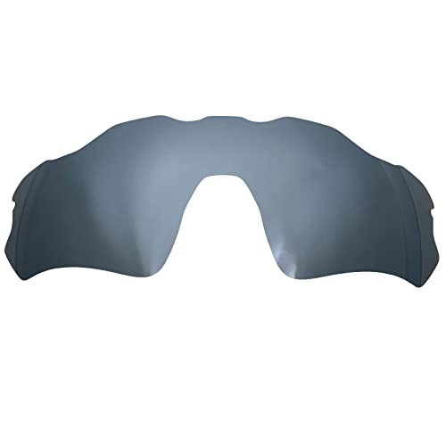 Wetnenss Ersatzgläser für Oakley Radar EV Path OO9208 Sonnenbrille Polarisiert Dicke 1.5mm Salzprävention Ölfest (Dunkelrot) (Dunkelrot) (Silberfarben) von Wetnenss