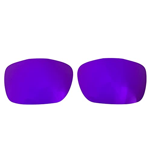 Wetnenss Ersatzgläser für Oakley TwoFace OO9189 | TwoFace Asian Fit(AF) OO9256 Sonnenbrille Polarisiert Dicke 1.5mm Salzprävention Ölfest (Dunkelrot) (Dunkelrot) (Violett) von Wetnenss