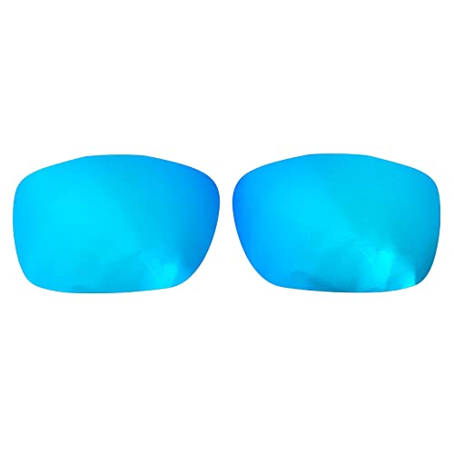 Wetnenss Ersatzgläser für Oakley TwoFace OO9189 | TwoFace Asian Fit(AF) OO9256 Sonnenbrille Polarisiert Dicke 1.5mm Salzprävention Ölfest (Dunkelrot) (Dunkelrot) (blau) von Wetnenss