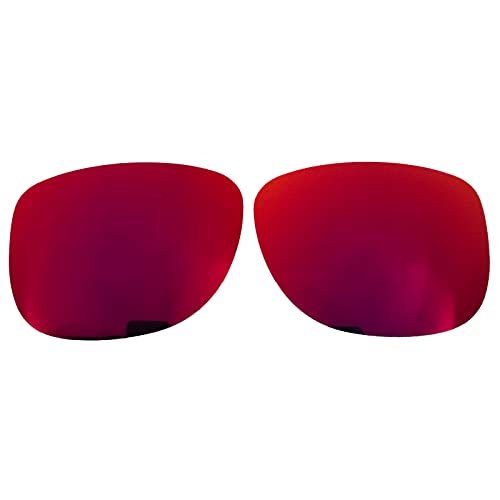 Wetnenss Ersatzgläser für Rayban Justin RB4165 (54mm) Sonnenbrille Polarisiert Dicke 1.5mm Salzprävention Ölfest (dark red) - von Wetnenss
