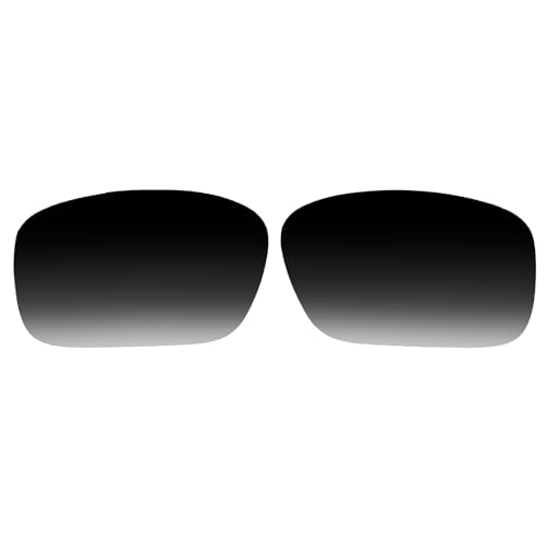 Wetnenss Replacement Lenses for Drop Point OO9367 60mm Sunglasses/1.5mm polarized/easy to install (black) (Grey Gradient) von Wetnenss