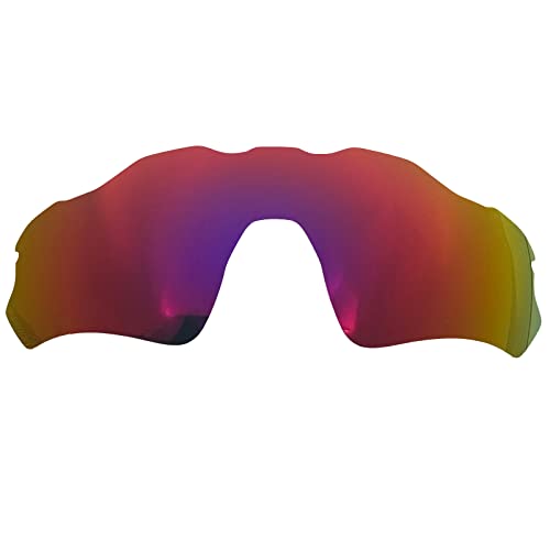 Wetnenss Replacement Lenses for Radar EV Path OO9208 Sunglasses/1.5mm polarized/easy to install (dark red) von Wetnenss