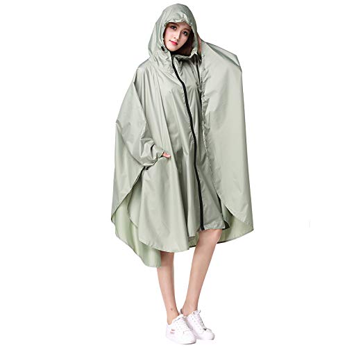 Wetry - Wasserdichter Regenponcho für Damen, Notfallregenmantel mit Kapuze für Freizeitaktivitäten im Freien, Festivals, Camping, Wandern von Wetry