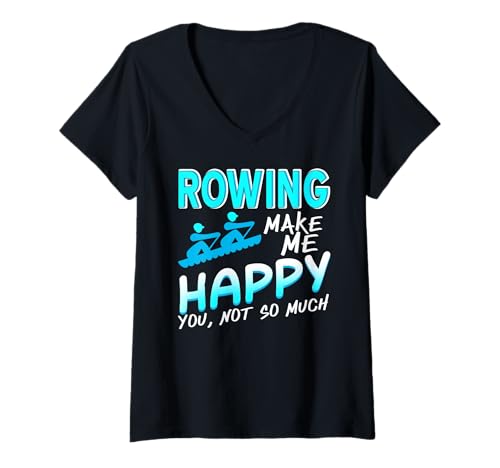 Damen Ruderhumor Sarkastischer Spruch für Wasserfreunde T-Shirt mit V-Ausschnitt Damen Ruderhumor Sarkastischer Spruch für Wasserfreunde T-Shirt mit V-Ausschnitt von Wettkampf-Ruderer mit Humorstil