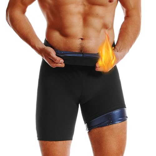 Weyot Sauna Shorts Herren, Schwitzhose Zum Abnehmen, Sauna-Shorts Für Herren Saunaanzüge Bauchkontrolle Body Shaper Schwitzhose Sauna Effekt Bauch Weg Sportleggins,M,Blue Weyot Sauna Shorts Herren, Schwitzhose Zum Abnehmen, Sauna-Shorts Für Herren Saunaanzüge Bauchkontrolle Body Shaper Schwitzhose Sauna Effekt Bauch Weg Sportleggins,M,Blue von Weyot