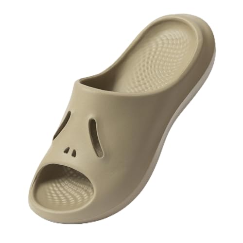 Weytua Chantomoo Pantoffeln für Damen und Herren, ultra-bequeme Hausschuhe, weiche Sommer-Strandschuhe, Braun, 13-14 Women/11.5-12.5 Men von Weytua