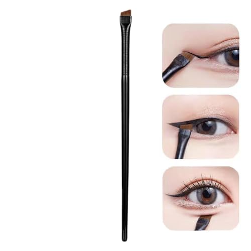 Wezalget Augenbrauenpinsel | Eyeliner-Pinsel - Flache Eyeliner-Pinsel für Präzisions-Make-up-Anwendung, fein abgewinkelt, ultradünn, schräg, flacher Winkel von Wezalget