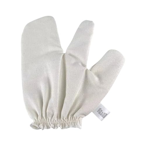 Wezalget Duschhandschuhe, Peeling-Handschuhe aus Seide für den Körper | wiederverwendbarer Gesichts-Peeling-Handschuh für Hygiene Frauen Füße Männer Rücken Massage Reinigung Haus Spa von Wezalget