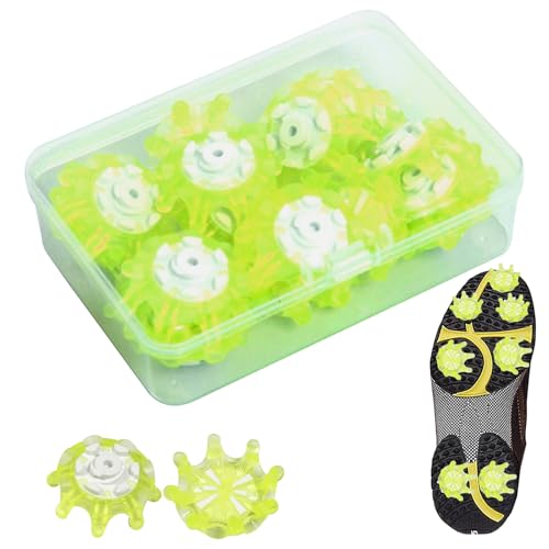 Wezalget Ersatz Golfstollen - Weiche Spitzen Für Golfschuhe | 18 Stück Bequeme Zehenkappen Herren Fußgewölbe Tennis Training Trail Sprint von Wezalget