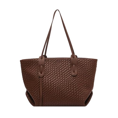 Wezalget Geflochtene Einkaufstasche für Damen, Ledertasche für Damen – Schultertasche mit großer Kapazität, leicht, für Frauen, Shopping, Reisen, Schwimmbad, , riferimento alla descrizione Wezalget Geflochtene Einkaufstasche für Damen, Ledertasche für Damen – Schultertasche mit großer Kapazität, leicht, für Frauen, Shopping, Reisen, Schwimmbad, , riferimento alla descrizione von Wezalget
