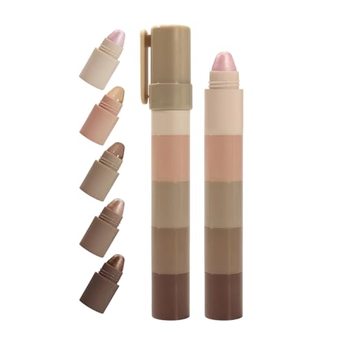 Wezalget Highlighter Gesicht | Glitzer Augen Highlighter Gesicht | Wasserdichte Kosmetik Schönheit für Reisen Urlaub Outdoor Karneval Bühne Dating Party von Wezalget