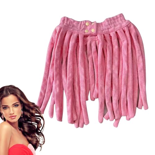 Wezalget Hitzefreie Lockenwickler, Lockenstäbe, Hitzefreier Lockenstab, Stirnband,2 in 1 hitzefreie Locken über Nacht - Haar-Accessoires für Damen, Lockenwickler, absorbieren schnell Wasser, für von Wezalget