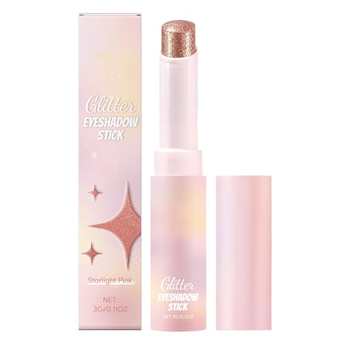 Wezalget Lidschattenstift, Crystal Jelly Glaze Stick, Lidschattenstift Eyeliner-Aufheller Highlighter-Sticks langanhaltend für Frauen von Wezalget