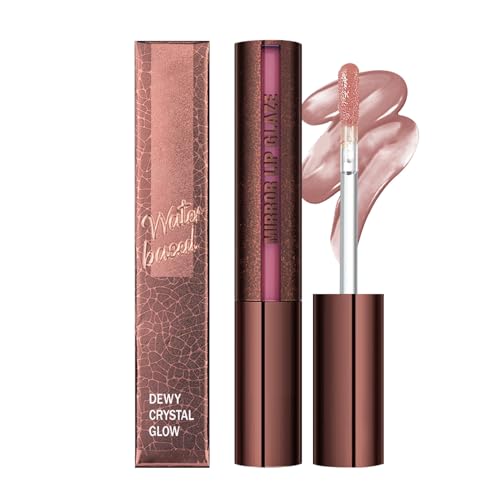 Wezalget Lipgloss | Lipgloss mit Volumen-Effekt | Feuchtigkeitsspendende Lippen Volumenpflegend Für Frauen Make-up Mädchen Schönheit Dating Natürlicher Look von Wezalget