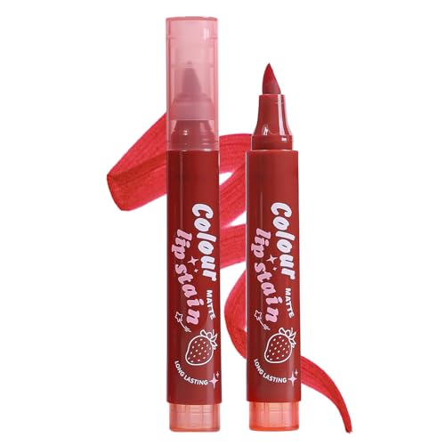 Wezalget Lippenfarbe Marker – Lippenfarbe wasserdicht – wasserdicht, langlebig, beständig gegen Vasen, farbiger Lippenstift für Frauen Mädchen von Wezalget