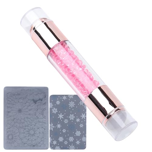 Wezalget Nagelstempel - Stift für Zuhause - Stift-Set mit doppelter Spitze mit Strass verziert für Maniküre Frauen Verwendung Salon Home Praxis von Wezalget
