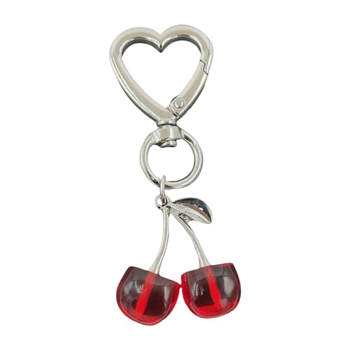 Wezalget Stilvoller Kirscheschmuck Für Geldbörsen - Rucksack Schmuckanhänger | Schlüsselanhänger Stilvolles Zubehör Für Tasche Rucksack Deko Festtagsgeschenke Für Frauen Geburtstag von Wezalget