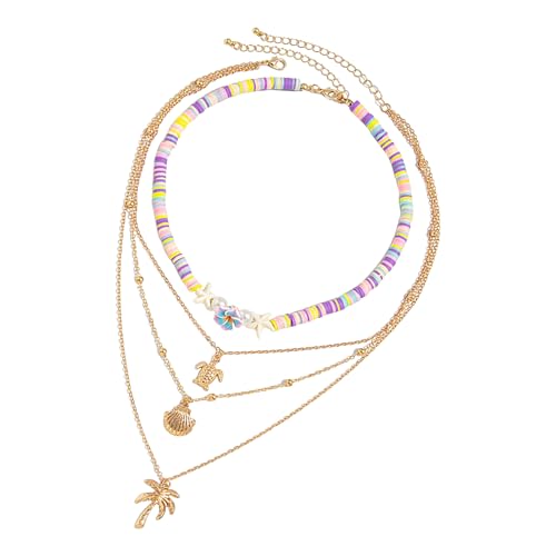 Wezalget Strandschmuck für Damen | Anhänger Seesterne Hochzeit - Verstellbar Wasserdicht Mode für Hochzeit Urlaub Geburtstag Alltag Outfit Casual Brautjungfern, riferimento alla descrizione von Wezalget