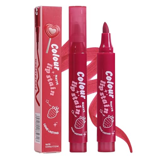 Wezalget Tint Lipstick - Wasserdichte Lippenfarbe | Wasserfest | Langanhaltender Lippenstift-Farbstift für Frauen Mädchen von Wezalget