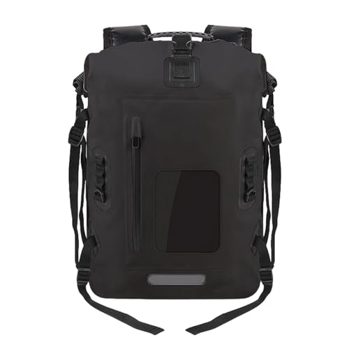 Wezalget wasserdichte Tasche für Kajakfahren, Rafting-Trockentasche,30L wasserdichter Trockenrucksack für Damen - Leichter, trockener Outdoor-Reitsack aus PVC mit trockener und Nasser Trennung von Wezalget