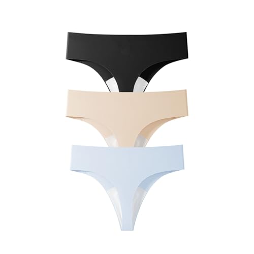 Wezest Camel Toe Cover Thong/Camel Toe Concealer Unterwäsche/CamelToe Hider Eingebaute Latexabdeckung zum Verstecken weiblicher Linien, Schwarz, Beige, Himmelblau, Einheitsgröße von Wezest