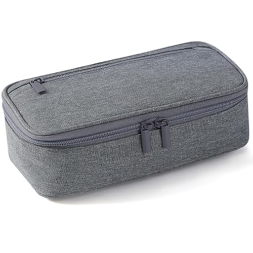 Wffeila Federmäppchen,Großes Federmäppchen,Pencil Case,Unisex Federtasche Pencil Case,Schreibwaren mit Reißverschluss,Mäppchen für Schule Mädchen Jungen Büro Erwachsene (Grey) von Wffeila