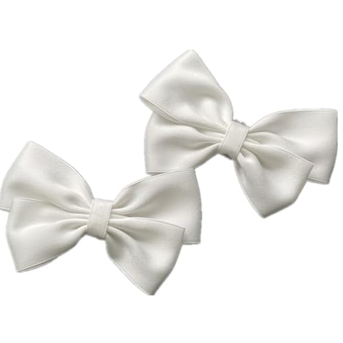 1 Paar Hochzeit Schuhclips,Schleife Shoe Buckle,Braut Schuh Schnalle,Schuh Dekorative Accessoires,AbnehmbareSchuhschnallen,für Hochzeitsfeiern,Party,Dekoration Bankett Frauen Mädchen,Reines Weiß von Whakano