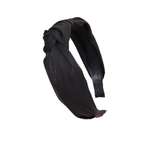 1 Stück Stirnband,Boho Haarreif,Geknotete Haarreifen,Breit Haarband,Damen Stirnbänder,Mode Haar Accessoires Haarschmuck Zubehör für Damen und Mädchen,Schwarz von Whakano