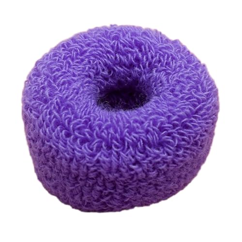 10 Stück Dicke Haargummis für Damen,Elastische Haare Ringe,Stretch-Gummibänder,Scrunchies Haarbänder Pferdesschwanz Zopf-Halter,Stretchbar Bänder für Dicke Schwere Lange und Lockige Haare,Lila von Whakano